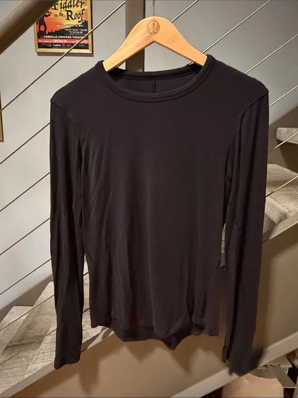 Lululemon Hold Tight Long Sleeve Shirt Black Size 6